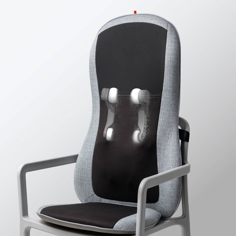 Sharper Image Smartsense Shiatsu Realtouch Chair Pad Massager with Heat - Black, 5 of 9