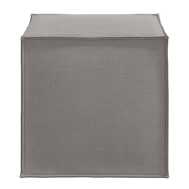 Skyline Furniture Custom Upholstered Square Ottoman with French Seams, 4 of 6