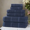 Smart Twist Viscose Cotton Blend Medium Weight Solid Ribbed Towel Set by Blue Nile Mills - 2 of 4