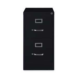 Alera Two-Drawer Economy Vertical File, Letter-Size File Drawers, Black, 15" x 22" x 28.37" - 1 of 1