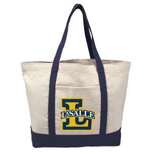 La Salle University Canvas Tote Bag With External Pocket, Reusable Shoulder Bag for Shopping, School, Beach - 1 of 4