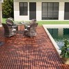 Dolonm DIY Brown Striped Interlocking Floor Tiles, 20-Piece Lightweight Set for Easy Handling & Setup - 2 of 4