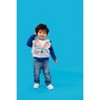 Lyrics by Lennon and McCartney Fleece Zip-Up Hoodie Blue/Gray - 3 of 4