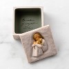 Box for Jewelry and Treasures with Bas-Relief Carving of Girl with Puppy Dog, Sculpted Hand-Painted Keepsake Box - 3 of 4