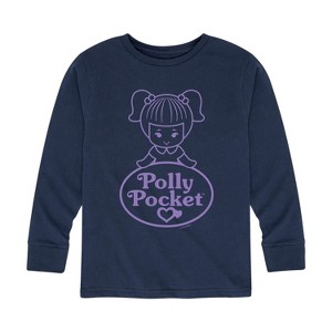 Boys' - Polly Pocket - Logo And Doll Long Sleeve Graphic T-Shirt - 1 of 3