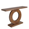 YUHAO 53 in Modern Minimalist Wooden Console Table Circular Base Wooden Console Table, Elegant Decorative Accent - 4 of 4