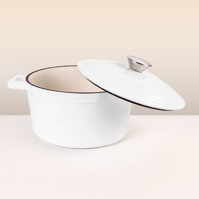 Neo 3Qt White Enameled Cast Iron Round Dutch Oven