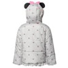 Disney Minnie Mouse Girls Winter Coat Puffer Jacket Toddler - 3 of 4