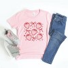 The Juniper Shop Coquette Strawberry Chart Youth Short Sleeve Tee - XL - Pink - 3 of 4