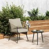 Aoodor Outdoor Chair Cushions Set, Outdoor Deep Seat Cushions with Handle & Adjustable Straps - 2 of 4