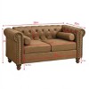 Classic Traditional Upholstered Sofa,Chesterfield Tufted Couch with High-Tech Fabric Surface-The Pop Home - 4 of 4