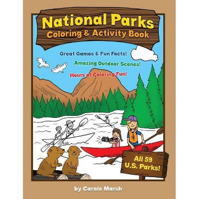 America's National Parks Coloring and Activity Book - (Non-State) by  Carole Marsh (Paperback)