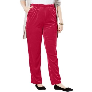 Woman Within Velour Pant - 1 of 4
