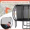 Zevemomo 14FT Outdoor Pumpkin Trampoline with Safety Net & Ladder, Coated Metal Frame, ASTM Certified for Kids & Adults, Large Backyard Jumping Toy - 4 of 4
