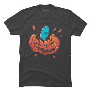 Men's Design By Humans Halloween smashed pumpkin By BlackBerry55 T-Shirt - 1 of 2