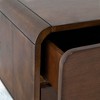 NicBex 15.5 inch Nightstand with 2 Drawers,Modern Side Table with Storage Space and Wood Legs,Bedside Table for Bedroom,Living Room,Brown - 3 of 4