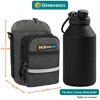 SUN CUBE Water Bottle Holder Strap, Insulated Neoprene Sleeve Bag Carrier, Crossbody Carrying Sling Purse Pouch Pocket Walking Hiking - 4 of 4