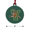 University of Vermont Catamount Logo Aluminum Holiday Christmas Tree Ornament - 3 of 4