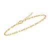 Ross-Simons 10.00 ct. t.w. Aquamarine Bead and 18kt Gold Over Sterling Lumachina-Chain Jewelry Set: 2 Anklets Size 9 - 4 of 4