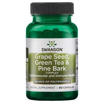 Swanson Grape Seed, Green Tea & Pine Bark Complex 60 Caps
