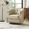 Perry Chesterfield Rocker and Swivel Genuine Leather Chair|HULALA HOME - 3 of 4