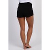 PinkBlush Black Ruched Side Maternity Lounge Shorts - 4 of 4