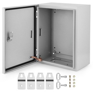 COZONY NEMA 4X Waterproof Steel Electrical Box, IP66 Dustproof, Outdoor/Indoor Electrical Junction Box, Lockable Junction Box - 1 of 4