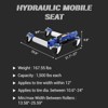 Car Wheel Dolly Jack Set, 1500LBS Capacity Wheel Dolly with Hydraulic Tire Jack & Aluminium Twin Rollers, Heavy Duty Rollers with Foot Pedal - 3 of 4
