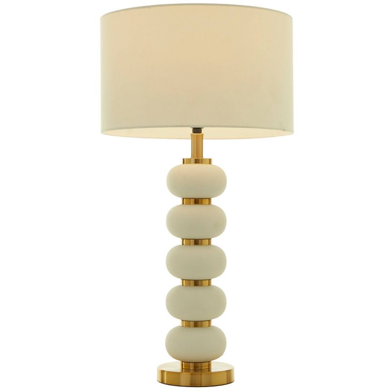 28" x 15" Metal Orbs Style Base Table Lamp with Drum Shade - CosmoLiving by Cosmopolitan, 1 of 8