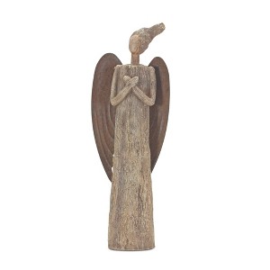 Rustic Tree Angel Statue 15"H Resin Decorative Accent by Melrose - 1 of 3