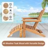 Maggift Patio Accent Chairs, Adirondack Patio Chair with Footrest for Patio, Garden, Poolside, Lawn, Outdoor Leisure, Brown, 29.5" * 37.8" * 37.4" - 4 of 4