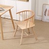 Nordlys Set of 2 Solid Wood Dining Chairs Exotic Boho Dining Room - 3 of 4