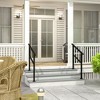 FUFU&GAGA Durable Metal Handrail for Stairs �?Fits 3 to 5 Steps, Ideal for Porch, Patio, and Outdoor Use - 2 of 4