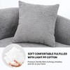 TiramisuBest LY-003 Beige White Deep Seat Compression Sofa 3 Seater with Beige for sofa - 4 of 4