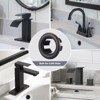 WOWOW 1.2 in. ABS Sink Basin Trim Overflow Cover Insert in Hole Round Caps in Brushed Nickel - 3 of 4