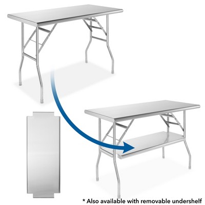 Stainless Steel Heavy-Duty 48" Folding Work Table
