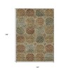 Taupe Green And Gold Trellis Washable Indoor Outdoor Area Rug - 3 of 4