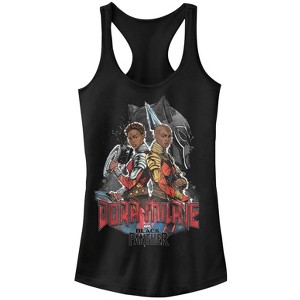 Juniors Womens Marvel Black Panther 2018 Dora Milaje Racerback Tank Top - 1 of 4