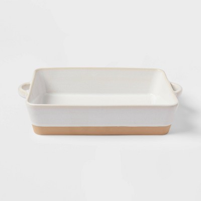 13" x 8" Stoneware Casserole Baking Dish Cream - Threshold™