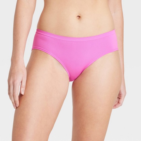Women's Seamless Pull-on Hipster Underwear - Auden™ Enticing Pink Xl :  Target