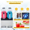 Commercial Grade Dual-Tank Slushy Machine – 12L×2 Capacity, 700W High-Power Frozen Drink Maker with Quick Freeze & Auto-Clean - 3 of 4