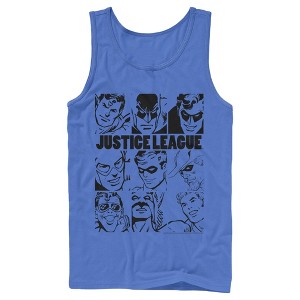 Men's Justice League Vintage Hero Panels Tank Top - 1 of 3
