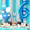 KatchOn, Giant Blue Number 6 Balloon - 40 Inch | 6th Birthday Balloon for 6th Birthday Decorations - 3 of 4