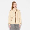 Women's Canvas Faux Leather Trim Bomber Jacket - Wild Fable™ Beige - 2 of 3
