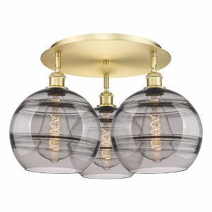Rochester - 3 Light Flush Mount In Industrial Style-12.63 Inches Tall and 21.75 Inches Wide - 1 of 1
