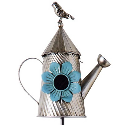 The Lakeside Collection Metal Birdhouse Garden Stakes