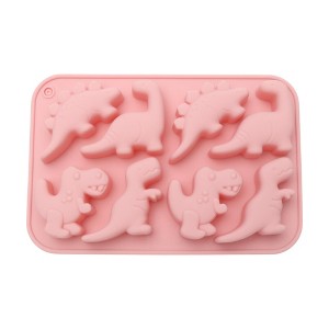 Unique Bargains Candy Moulds 8-Cavity Dinosaur Candy Mould Hand Wash 7.4"x4.92"x0.91" 1 Pc - 1 of 4
