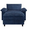 NicBex Couches for Living Room Oversized Single Sofa Couch Accent Chair Lounge Chair Upholstered Armchair with Removable Footrest for Bedroom - 3 of 4