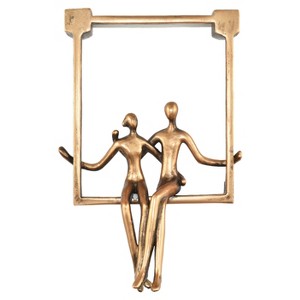 Adam & Friends Swinging Couple Sculpture - 1 of 4
