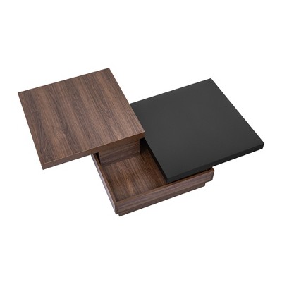 NicBex Modern Coffee Table with Rotatable Top and Hidden Storage Space for Living Room and Office